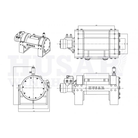 Βίντσι Υδραυλικό BST HS 080lb Husar Winch