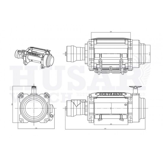 Βίντσι Υδραυλικό BST H 15000lbs Husar Winch