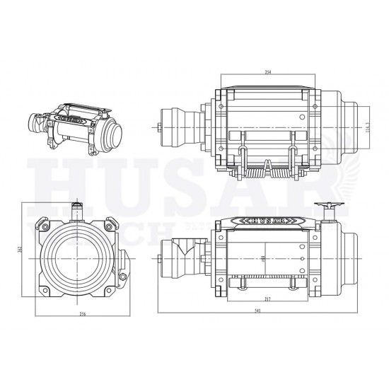Βίντσι Υδραυλικό BST H 18000lbs Husar Winch