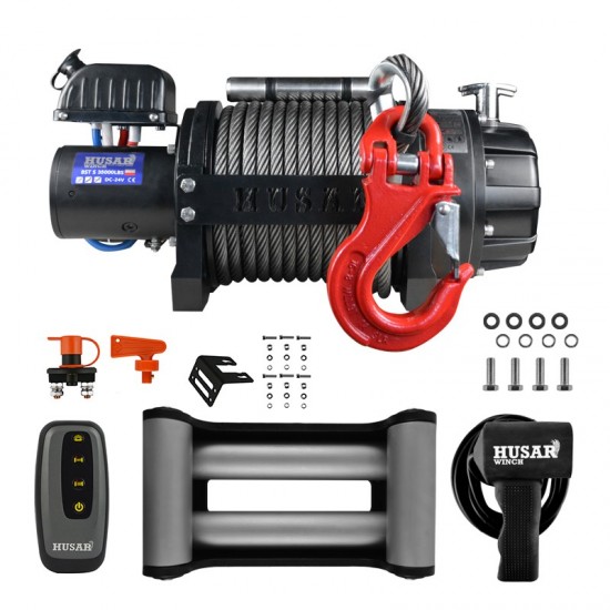 Βίντσι Ηλεκτρικό με Συρματόσχοινο BST S 35000lbs 24V Husar Winch