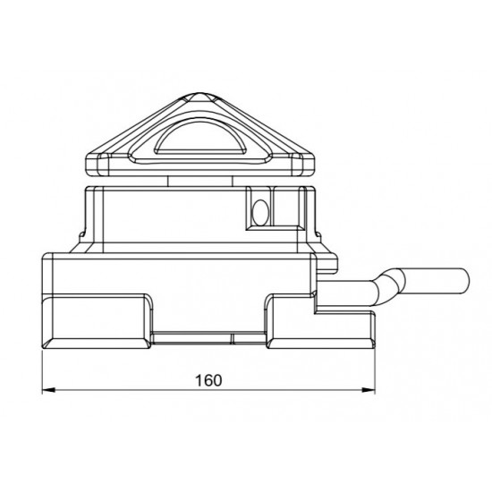 Longitudinal U-Frame Twistlock 55° Left Blocking BF-11-55-L ILS