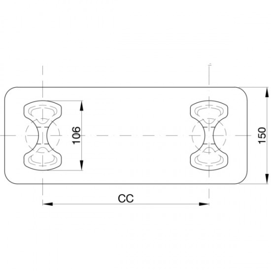 Double Transversal Round Cup Stacking Cone