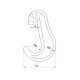 Γάντζος για Αλυσίδα Αίχμασης 13mm MBL 20t Grade 80 HO-1321 ILS