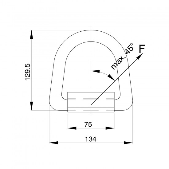 D-Ring & Strap MBL 20t LP-13 ILS