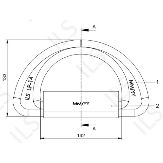 D-Ring & Strap MBL 50t LP-14 ILS