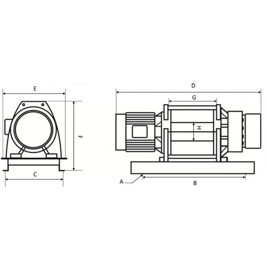 Βίντσι Ανύψωσης - Έλξης Ηλεκτρικό KDJ-2200E1 Kaixun