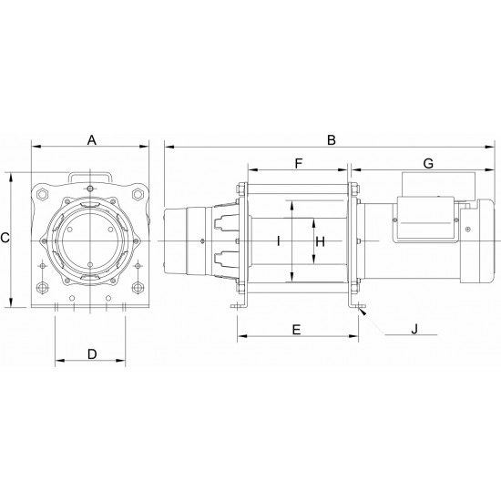 Βίντσι Ανύψωσης - Έλξης Ηλεκτρικό CP 230VAC 300kg REMA
