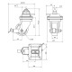 Ρόδα Περιστρεφόμενη για Container 5t με Twistlock & Φρένο