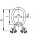 Κρίκος Αρτάνης Τετραπλής Αλυσίδας Special Clevis Sub-Assembly GTKR/SUN Grade 120 KWB